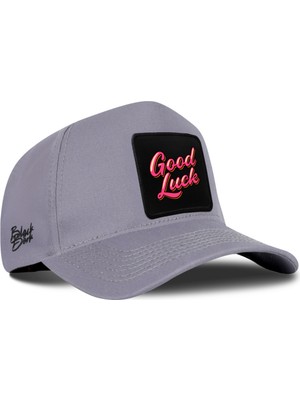 BlackBörk Good Luck Logolu Gri Beyzbol Şapka