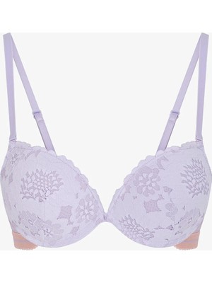 Penti Lila Super Push Up Dantel Sütyen