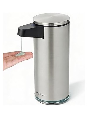 Belirtilmemiş Sensepro Sensörlü Otomatik Sıvı Sabunluk | Şarjlı Paslanmaz Çelik | 380ML 5 Kademeli Dozaj | Temass