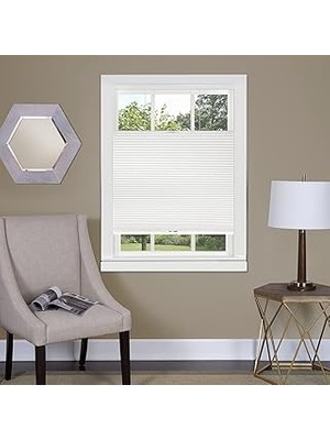 Belirtilmemiş Akülü Hücresel Pileli Pencere Tonları - 67 Inç Genişlik, 150 cm Uzunluk - Beyaz - Işık Filtreleme Y