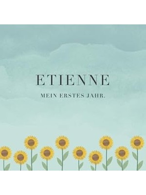 Belirtilmemiş Etienne Mein Erstes Jahr: Baby Tagebuch I Babyalbum I Erinnerungsalbum I Eintragealbum I Kinderbuch
