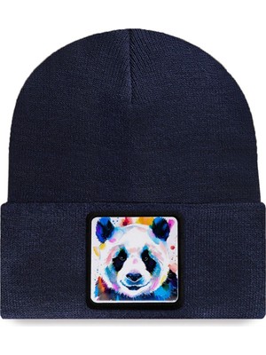 BlackBörk Panda Logolu Lacivert Bere