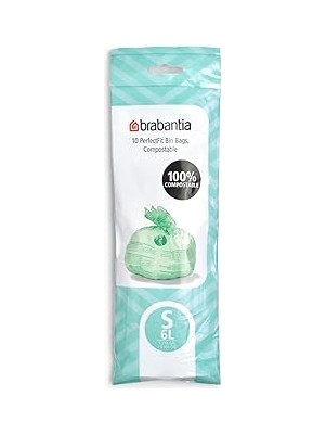 Belirtilmemiş Brabantia 419683 Perfectfit 6l (S) - Rulo Başına 10 Adet Torbası, Mısır Nişastası, Beyaz, 16 x