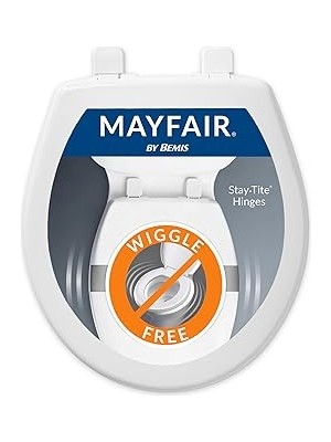 Belirtilmemiş Mayfair 880SLOW 000 Caswell Klozet Kapağı Yavaş Yavaş Kapanır Asla Gevşetmez, Yuvarlak, Uzun Ömü