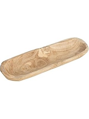 Belirtilmemiş Creative Beeinflußt DA5397 Pure Deko Paulownia Holz Rechteck Schüssel
