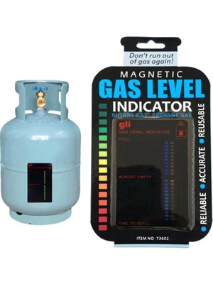 MiraLive Mıknatıslı Tüp Gaz Seviye Ölçer - Hızlı Göstergeli - Yeniden Kullanılabilir