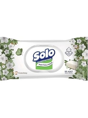 Belirtilmemiş Solo Beyaz Sabun Kokulu Mendil 1X90