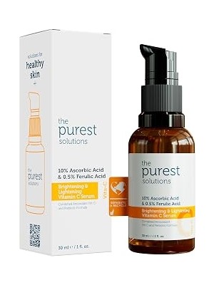 Belirtilmemiş The Purest Solutions, C Vitamini Aydınlatıcı Cilt Tonu Eşitleyici Cilt Bakım Serumu 30 ml (%10 A