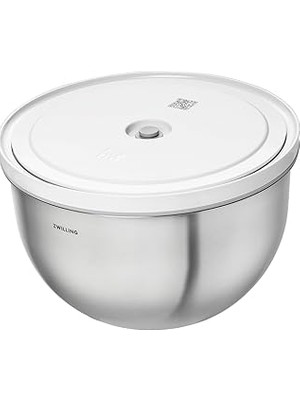 Belirtilmemiş Zwilling Fresh & Save Bowls Vakumlu Saklama Kabı, L, 24 Santimetre, Paslanmaz Çelik, Metalik Gri