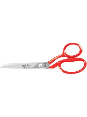 Renas Store Rıza 3257-9 Tekstil / Yatık Konfeksiyon Makası No: 9 Inç / 22,86 cm - Nikel Kaplama, Kırmızı Saplı,