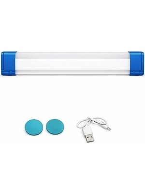Belirtilmemiş USB Şarjlı LED Dolap Işığı, Manyetik 3 Kademeli Kabin Lambası, Gardırop Mutfak Tezgah Altı Aydınlat