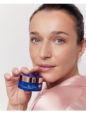 Aqua Rose Kırışıklık Karşıtı Gece Yüz Bakım Kremi 50ML, Kalsiyum, Ince Çizgi Görünümü, Sıkı Cilt