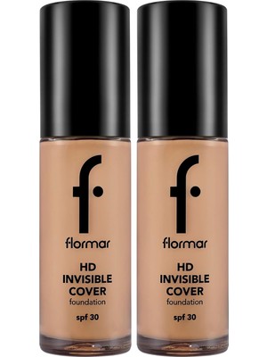 Doğal Bitişli Fondöten Invisible Cover Hd 100 Medium (2 Paketi)