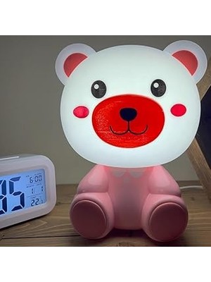 Belirtilmemiş Coverzone Gece Lambası Çocuklar Için Renkli Eğlenceli Karakter Aydınlatma Çocuk Odası Yatak Odası K