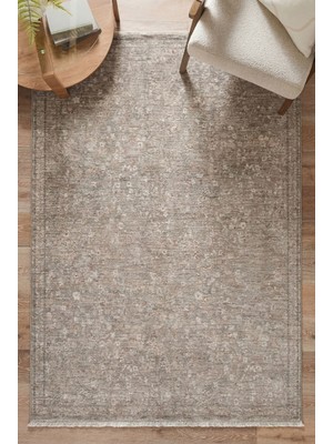 TCH Home Living Mira Vintage Bambu Polyester Eskitme Iskandinav Desenli Soft Dokuma Halı Salon Mutfak Oturma Yatak Odası Koridor Halısı