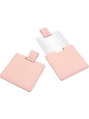 Belirtilmemiş Gaman Gmn-17 Özel Kılıflı Makyaj Aynası - Mini Metal Ayna Kare Taşınabilir 6 x 6 cm