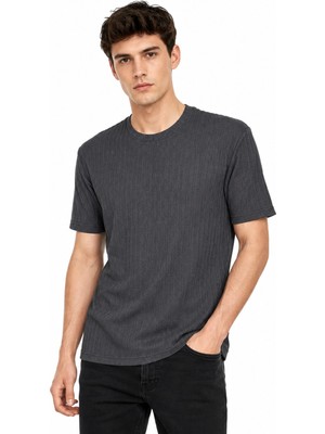 Raymons Erkek Sıfıryaka Triko Tişört Regular Kalıp BGL-ST05566