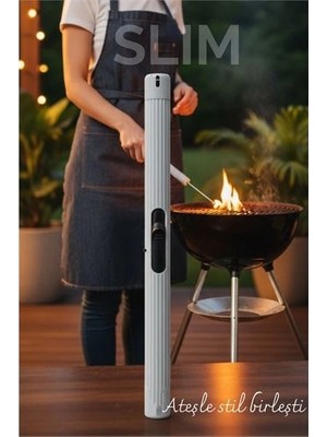 Renas Store Slim Çakmak  - Barbekü, Pipo ve Mutfak Kullanımı Için 21 cm Uzunlukta Gazlı Mangal Çakmağı 722263