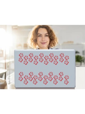 Mikasso Defter Sticker,laptop Sticker Pembe Çiçekli Pvc 48X33X0,5CM