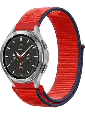 Zenvia Znv Watch 22MM Hasırlı Cırtcırtlı Kordon - Kırmızı ZNV2029