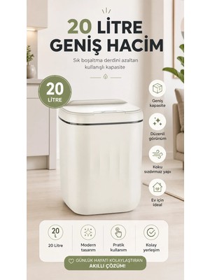 Renas Store Sensörlü Çöp Kovası 20 Litre
