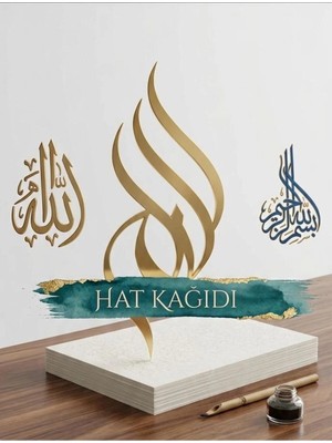 Mikasso Hat Kâğıdı 35 x 50 cm 25’li – Meşk Yazı Kâğıdı – Kaligrafi & Hat Sanatı Için Özel Set
