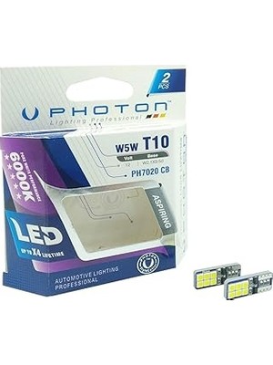 Nacario Photon Ampul T10 W5W 6+6 LED (2'li Blister) Pht PH7020 B2