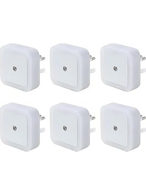 Nacario Bolivia's LED Gece Lambası, Duvara Takılan LED Gece Lambası, Alacakaranlık Sensörlü, 0.5W Gece Aydı