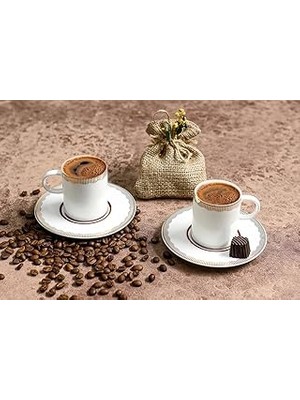 Nacario Porland Limoges Rosehip 2 Kişilik Kahve Takımı 85CC