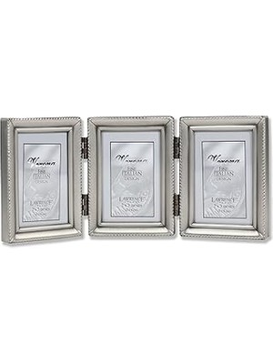 Nacario Lawrence Frames Inci Bordür, 2,5 x 3,5 Cm, Üçlü, Kalay