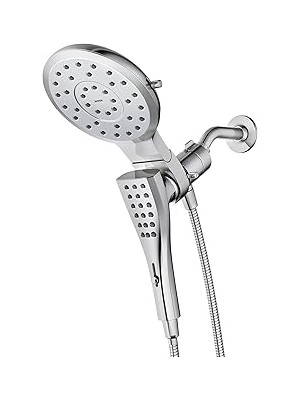 Nacario Moen 220C3 Verso Sekiz Fonksiyonlu 17,78 cm Çaplı Sprey Başlığı Standart, El Duşu, Krom