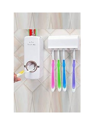 Nacario Mobee Dekoratif Ev Banyo Macunu Sıkacağı 5 Li Fırça Tutucu