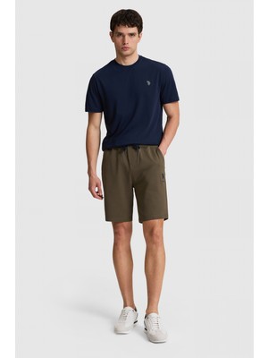 U.S. Polo Assn. Erkek Koyu Haki Örme Şort 50322605-VR111