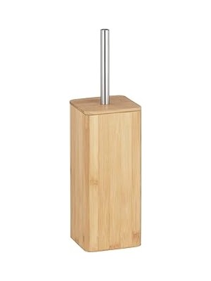 Nacario Wenko Bambu Tuvalet Fırçası Tutucu, Metal, Ahşap, 37,5 x 11 x 11