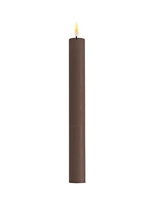 Nacario Deluxe Homeart 2'li Moka LED Mum Kahverengi 24 cm - De RF-0103