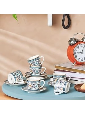 Nacario Beylerbeyi 6 Kişilik Kahve Fincan Takımı 80 ml