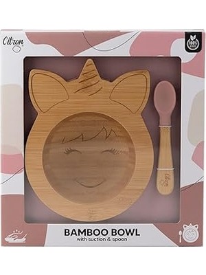 Nacario Citron Vakum Tabanlı Organik Bambu Kase Seti - Unicorn 1073704