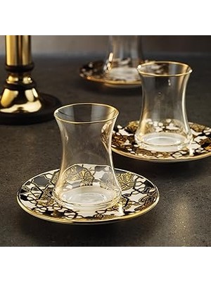 Nacario Sandro Moreno 1453 Burçlar 12 Parça Çay Seti Renkli 6 Kişilik 110ML