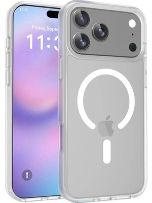 Durukar®   iPhone 17 Pro Max Jota Magsafe Kapak - Şeffaf