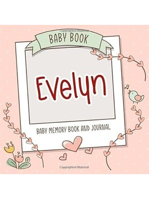 Nacario Baby Book Evelyn - Baby Memory Book And Journal: Personalized Newborn Gift, Album For Memories And