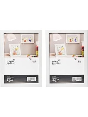 Nacario Fiskbo 21X30 cm Beyaz Fotğraf Çerçeve Si 2 Adet