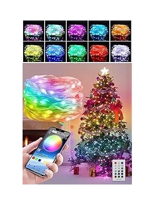 Nacario USB LED Işık 10 mt Uzaktan Kumandalı, Çok Renkli Rgb Dekoratif Ortam Aydınlatması, Çok Modlu