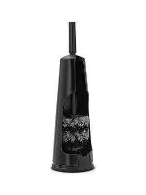 Nacario Brabantia 108587 Wc-Seti Fırça, Plastik, Mat Siyah, 30 x 20 x 10 cm