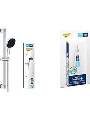 Nacario Grohe Vitalio 110 Sürgülü Duş Seti + 2 Adet Quickglue Banyo Yapıştırıcı Seti