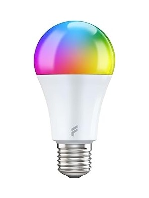 Nacario Fonri Akıllı LED Ampul, 9W-TITREŞIMSIZ, 16.7 Milyon Renk, Sesli Kontrol, 806'LÜMEN, Doğal Sarı B