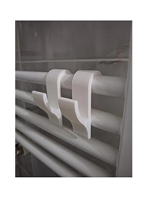 Nacario Havlupan Askısı 2'li Set Delme Gerektirmeyen Pratik Havlu Kıyafet Askılığı Banyo Düzenleyici