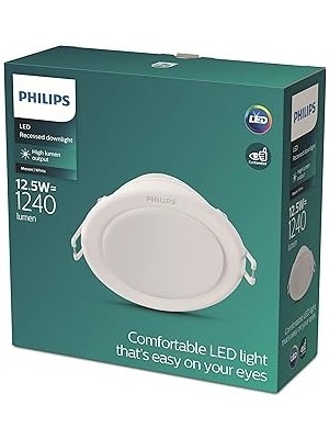 Nacario 59464 Meson 125 12.5W 3000K Wh Gömme LED Spot, Sarı Işık 7li Paket
