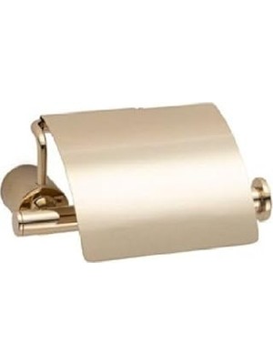 Nacario System Icona Kapaklı Tuvalet Kağıtlığı Gold Renk 85X118X158 mm