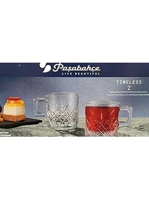 Nacario Pasabahce Paşabahçe 55452 Ti̇meless Kulplu Bardak 195 cc 2li̇ 8693357593558-06