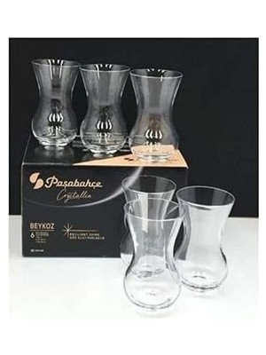 Nacario Pasabahce 64061 Nude Beykoz Çay Bardağı 6 Adet - 135 cc Crystallin Orjin. Kutulu Kristal Çay Bardağ